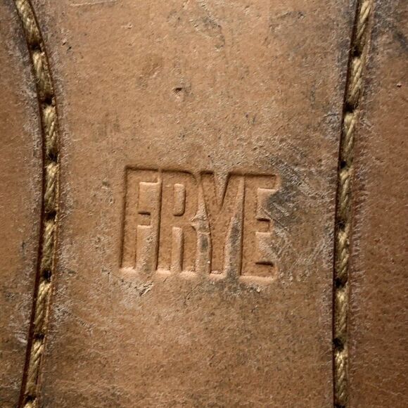 Frye Terry Gore Yellow Leather Slip On Flats Mules - Picture 11 of 12